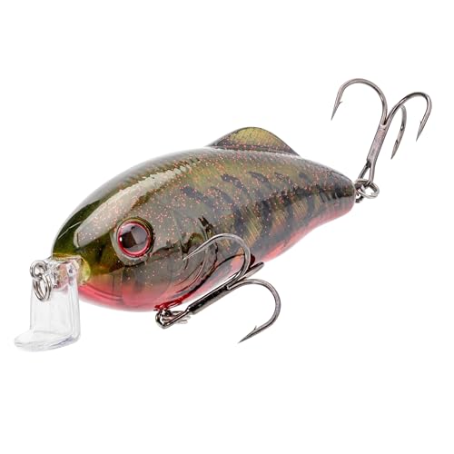 Strike King Hybrid Hunter Jr. Crankbait - color: 468 - Phantom Watermelon Seed Red Craw