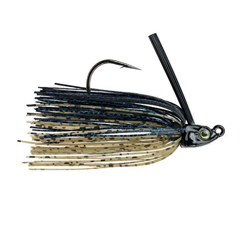 6th Sense – Divine Swim Jig – Bass Fishing – Dock Skipping Swim Jig – Keel-Weighted Belly – Cover Deflecting Design - color: Dark Water Gill, size: 3/8oz.