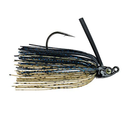 6th Sense – Divine Swim Jig – Bass Fishing – Dock Skipping Swim Jig – Keel-Weighted Belly – Cover Deflecting Design - color: Dark Water Gill, size: 3/8oz.