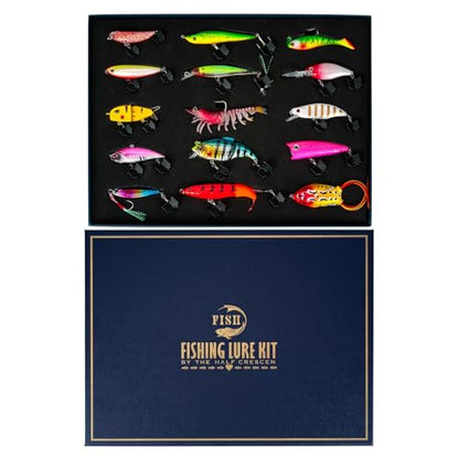 Fishing Lures Kit for Bass, 15PCS Swimbaits Crankbaits Fishing Tackle Set | Bass Fishing Lure Kit, Multi Jointed Swimbaits and Soft Baits for Trout Pike Freshwater Fishing - style: Hard /Soft Bait 3
