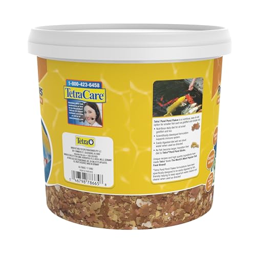 Tetra Pond Flakes Complete Nutrition for Smaller Pond Fish, Goldfish and Koi Fish, 2.2 Pounds - size: 2.2 Pound (Pack of 1), style: Original