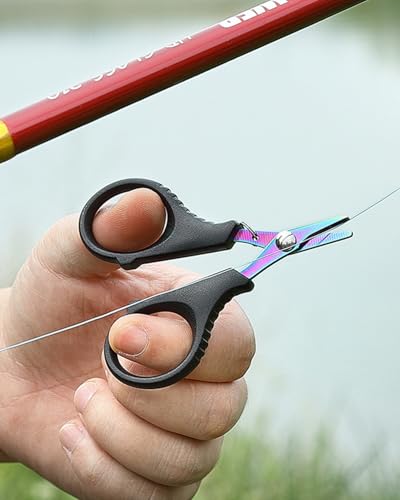 Stainless Steel Fishing Line Scissors Braided Line Scissors for Fishing LCC1648-01 - color: Black 1