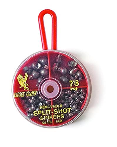 Eagle Claw Removable Split-Shot Sinkers Dial Pack
