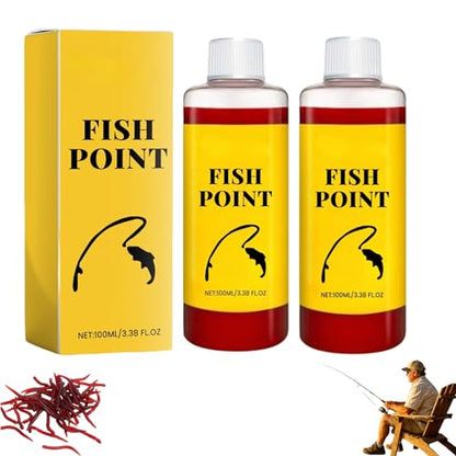 Concentrated Fish Attractant Liquid, Fast-Acting Red Worm Spray Bait Scent Additive, Powerful Fishing Lure Enhancer Trout, Panfish, Freshwater Lake River Fishing, Improve Bite Response - color: 2 bottles