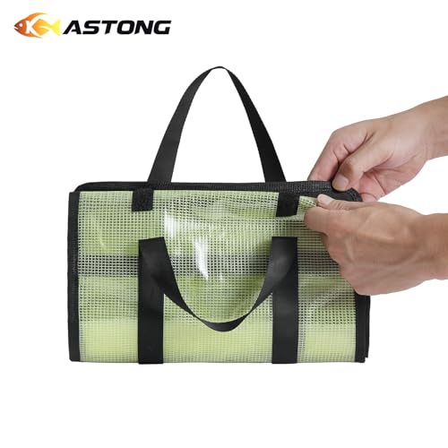 Fishing Lure Stroage Bag Covenient 6 Pocket Large Capacity PVC Heavy Duty Protective Cover Durable Fishing Bag for all Fishing Bait Trolling Fishing Lure Wraps Box for Saltwater (1pc, Yellow) - color: Yellow