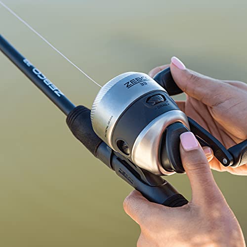 Zebco 33 Spincast Fishing Reel, Right or Left-Hand Retrieve, Pre-Spooled with Zebco Cajun Line - size: 30
