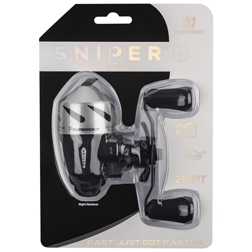 Sniper Economy Micro Spincast Reel - style: Sniper Economy Micro Spincast Reel Black/Silver Clam Pack
