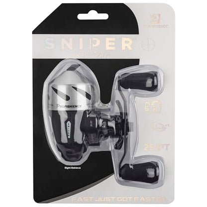 Sniper Economy Micro Spincast Reel - style: Sniper Economy Micro Spincast Reel Black/Silver Clam Pack