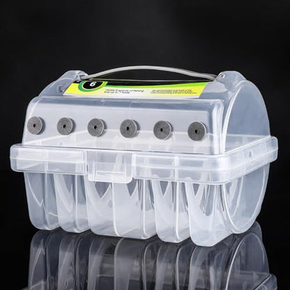Fishing Line Storage Case Line Spool Box with Holes Durable Easy to Use Fishing Line Case Visibility for Camping Hiking