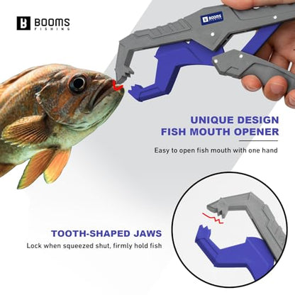 Booms Fishing Gear and Equiment: 9pcs Fishing Tool kit - 7" Fillet Knife, 9" Needle Nose Pliers, Digital Fish Scale with Gripper, Dehooker, Scissors, Towel, Retractor and 2 lanyard for Saltwater, XT05