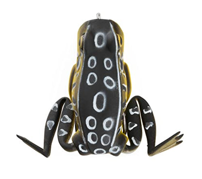 Lunkerhunt Frog Fishing Lure for Bass Fishing | Popping Frog Lure 1/4 oz | Topwater Fishing Bait with Weedless Hooks, Hollow Body, Trout Pike Lures - color: Croaker, size: 1.75 inch