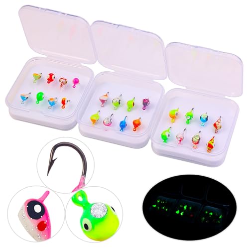 Ice Fishing Jigs Kit Essential Ice Fishing Lures for Beginners to Hook Big Fish and Reel in The Fun! - color: A8Pcs