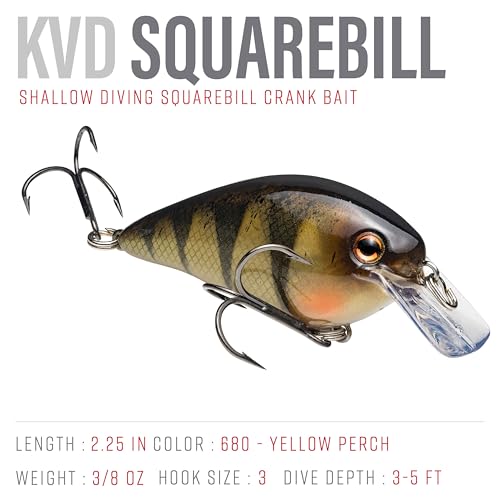 Strike King KVD Square Bill Pro-Model Crankbait - color: Yellow Perch