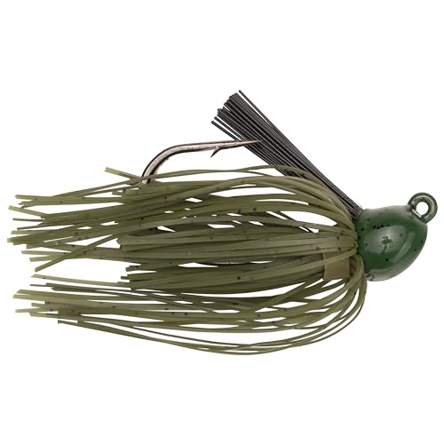 Strike King Bitsy Flip Jig - color: Watermelon Seed with Chartreuse Tail, size: 1/4 oz