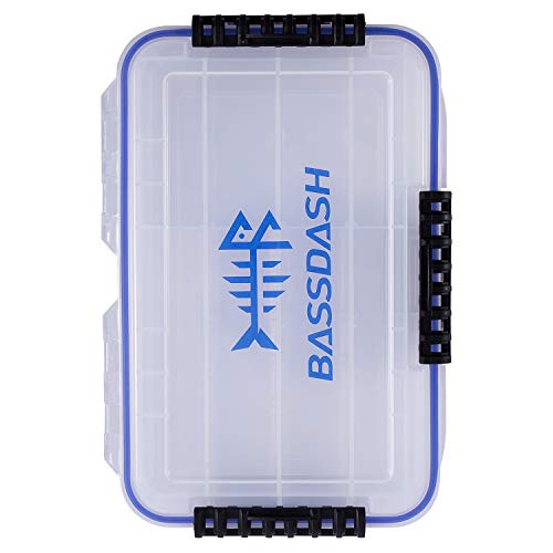 BASSDASH 3600 3670 3700 Tackle Storage Waterproof Utility Tackle Boxes Fishing Lure Tray with Adjustable dividers