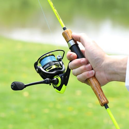 Sougayilang Spinning Fishing Reels, Carbon Fiber 17.5LBs Max Drag,5.2:1 Gear Ratio, Ultra Smooth Powerful for Inshore Boat Rock Freshwater Saltwater Fishing - size: 2000