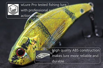 Minnow Crankbait for Bass Fishing Bass Lure Jerkbait Fishing Lures and Tackle Box - color: HL773KB