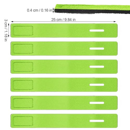 Sumind 12 Pcs Fishing Rod Straps Ties, Fishing Pole Belts Stretchy Straps, Elastic Tackle Ties Cable Holders Fit for Casting Rods, Spinning and Fly - color: Green