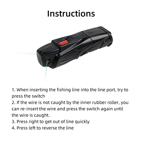 Almencla Electric Fishing Line Remover Fishing Reel Line Spooler Finishing Machine Fish Tool Quickly Disengage Portable Compact Powerful High Speed