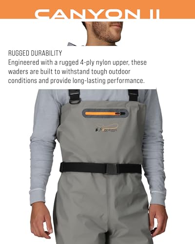 FROGG TOGGS Canyon II Breathable Waterproof Stockingfoot Fishing Chest Wader for Fishing - size: Large