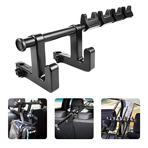 LITTLEMOLE Vehicle Fishing Rod Holder, Adjustable Car Fishing Rod Rack, Universal Fishing Pole Rack for SUVs, Wagons, Vans