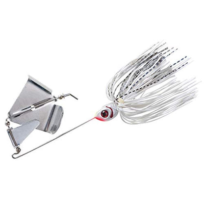 Booyah Buzz Buzzbait Bass Fishing Lure - color: Snow White Shad, size: 3/8 oz
