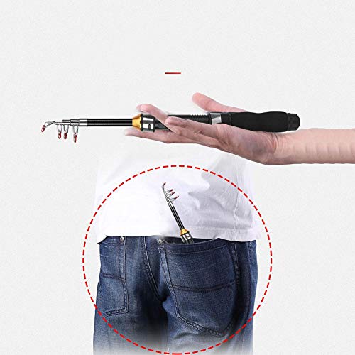 Mini Sea Fishing Rod Ice Fishing Short Pole Saltwater Telescopic Fishing Rod Stick (1M)