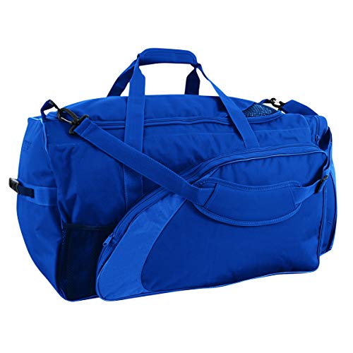CHAMPRO Varsity Football Equipment Bag With Shoulder Carry Strap, Laundry and Helmet Bags - color: ROYAL