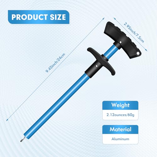 CdbC Fish Hook Remover Tool, Aluminum Fishing Hook Remover Fish Dehooker Squeeze-Out Fish Hook Remover Dehooker Tool Fishing, 9.5inch