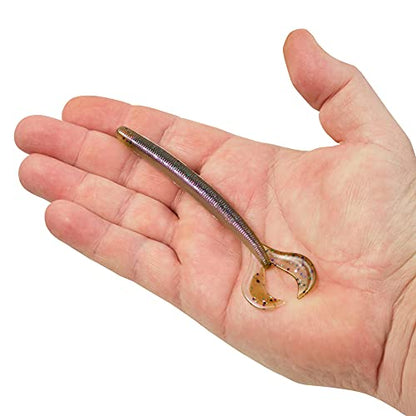 Berkley PowerBait Speed Boss Fishing Soft Bait - color: Skeet’s Green Money, size: 4 3/4"