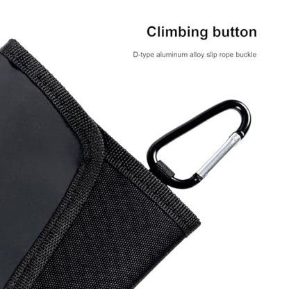 Small Fishing Tackle Binder Bag with Clear Lure Bag & D Carabiner Soft Baits Binder Storage Bag