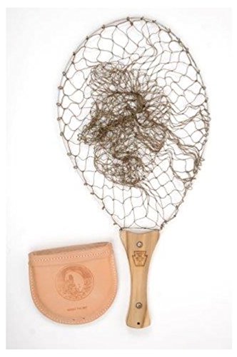 Handy Pak Net - Vintage Series Teak Wood/Leather Pouch Made in America