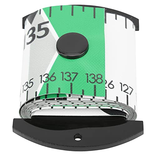 138 X 5cm PVC Fish Measuring Ruler, Foldable Fish Measuring Tape with Cm Inch Scale, Compact 8 X 5.5cm Roll, for Boat Kayak Ice Fishing Anglers (Green) - color: Green