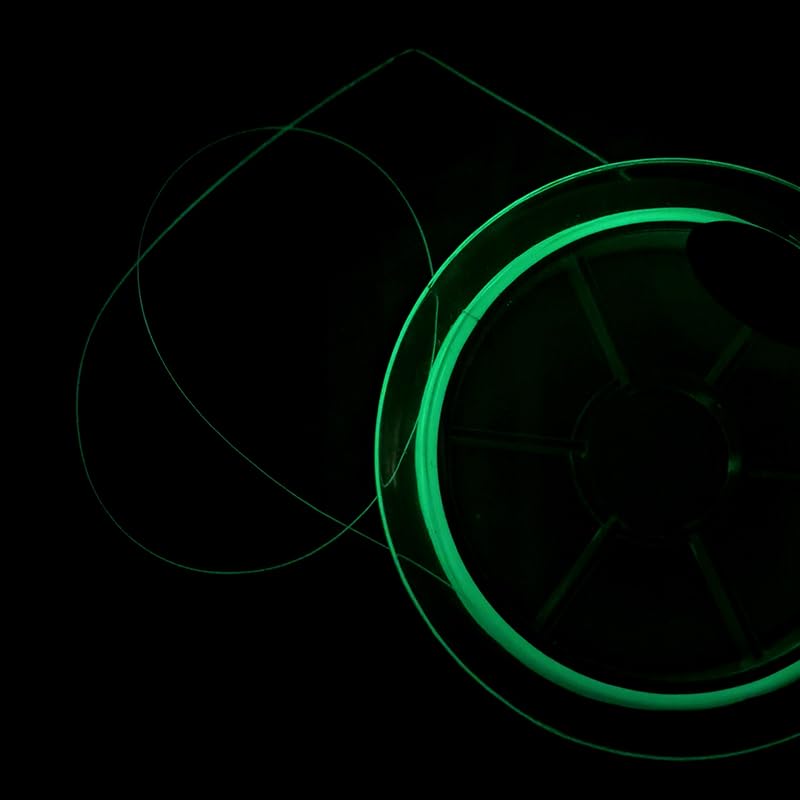 Glow in the Dark Fishing Line, 0.37mm Diameter, 50M Length, Ultra-Bright Green Luminous Thread
