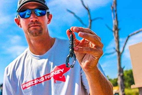 YUM Baits Co. Lures Chrsitie Craw Soft Plastic Bait Fishing Lure - Great for Flipping and Pitching and as a Jig Trailer, 3.5 Inch Length, 8 per Pack, Green Pumpkin/Purple Flake