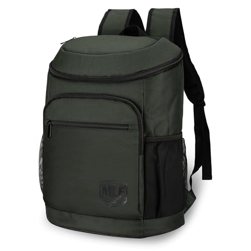 Mossy Oak MLF Fishing Cooler Backpack - Major League Insulated Leak Proof Beverage Coolers Bag - color: Olive