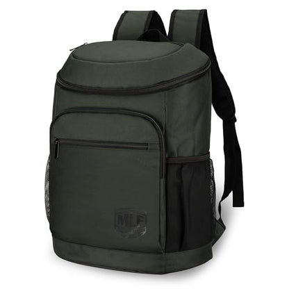 Mossy Oak MLF Fishing Cooler Backpack - Major League Insulated Leak Proof Beverage Coolers Bag - color: Olive