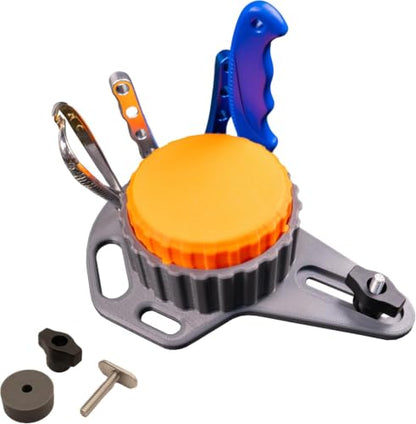 Kayak Bait Container, Magnetic Lid, No-Drill Track Mount - color: Gray