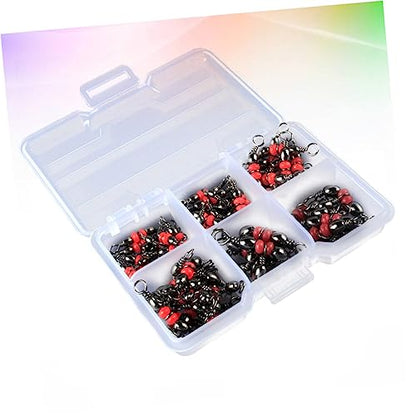 Hooks Fishing Ring Set 3-Way Swivels Sea Angling Tackle 10x3/4/5 Swivels Compact Storage