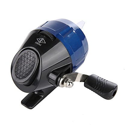 High Strength Spincast Fishing Reel,Easy to Use Push Button Casting Design,Instant Anti Reverse Clutch,Slingshot Outdoor Shooting Harpoon Dart Reel for Fishing Lovers,Beginners - color: Blue