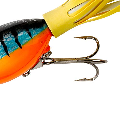 Arbogast Hula Popper Topwater Bass Fishing Lure - color: Perch, size: 1 1/4 in, 3/16 oz