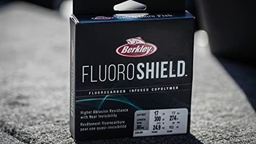 Berkley FluoroShield Fluorocarbon Fishing Line, Clear - size: 3000yd, style: 8lb Test