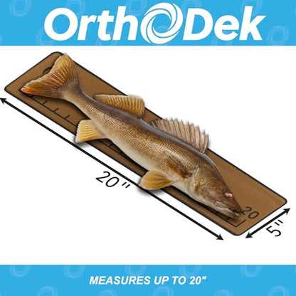 20" EVA Foam Fish Ruler with Peel & Stick Backing for Boats, Kayaks, Coolers, or Personal watercraft, Easy to Read 6mm Thick, Milled Fish Measuring Board (Mocha) - color: Mocha