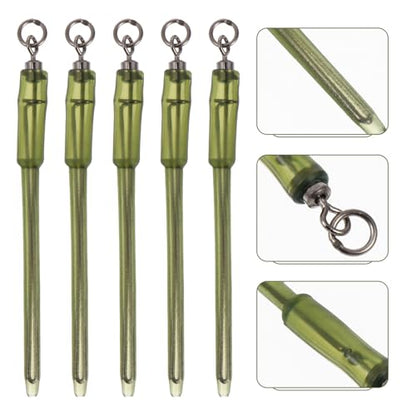 Toddmomy 10pcs Heavy-Duty Carp Fishing Rolling Swivels Portable Fishing Accessory Compact Connector for Various Methods Outdoor Tackle Small Flexible Links