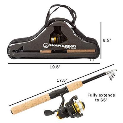 Wakeman Wakeman Telescopic Fishing Rod and Reel