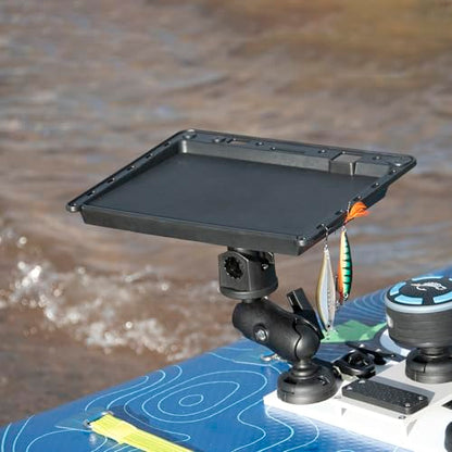 SUP Angler Lite Universal Paddle Board Mount with Paddle Board Fishing Rod Holders, Phone Holders, Cup Holders; Paddle Board Accessories - style: Elite: 1 Rod Holder / 1 Bait Board / 1 Waterproof Phone Case