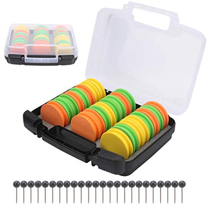 24pcs EVA Fishing Line Storage Spools, Winding Board Tool Bobbin Tackle Mix Color