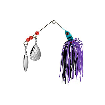 Alwonder 10 Pack Spinner Blades with Ball Bearing Swivels Tail Spinner Spinnerbait Lure Making Supplies Bass Lures Soft Lures - color: #3.5 Hammered Colorado Blades, Silver, 10pcs
