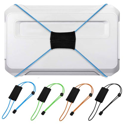 Thickened Fishing Finder Cover Straps, Adjustable Fish Finder Bungee for Securing Graph Cover for Travel - color: Green,Blue,Orange,Black