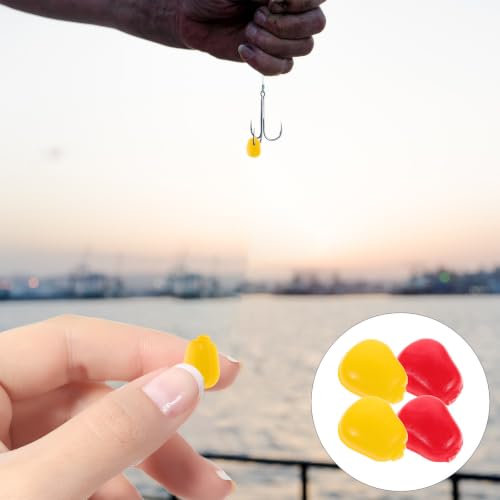 DOITOOL Artificial Baits Lures Fishing Carp Floating Corn 200pcs Soft Silicone Sweet Corn Taste for DIY Own Lures and Their Ocean Boat